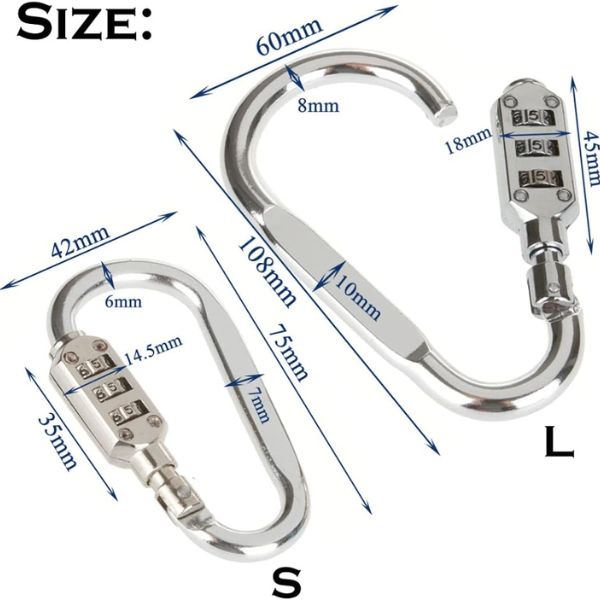 COTECI D HOOK COMBINATION LOCK Size (L/S) COTECI D HOOK COMBINATION LOCK Size (L/S)