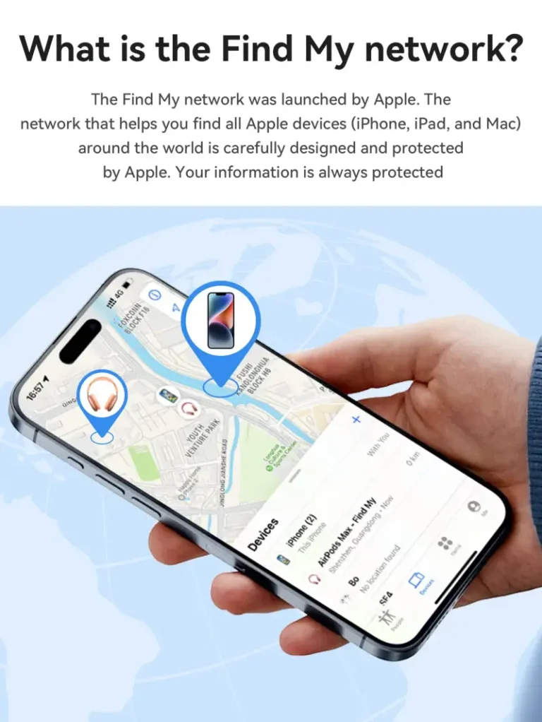 HOCO E94 AirTags Tracker GPS Intelligent Positioning Anti-lost Device, Apple Find My Network Support