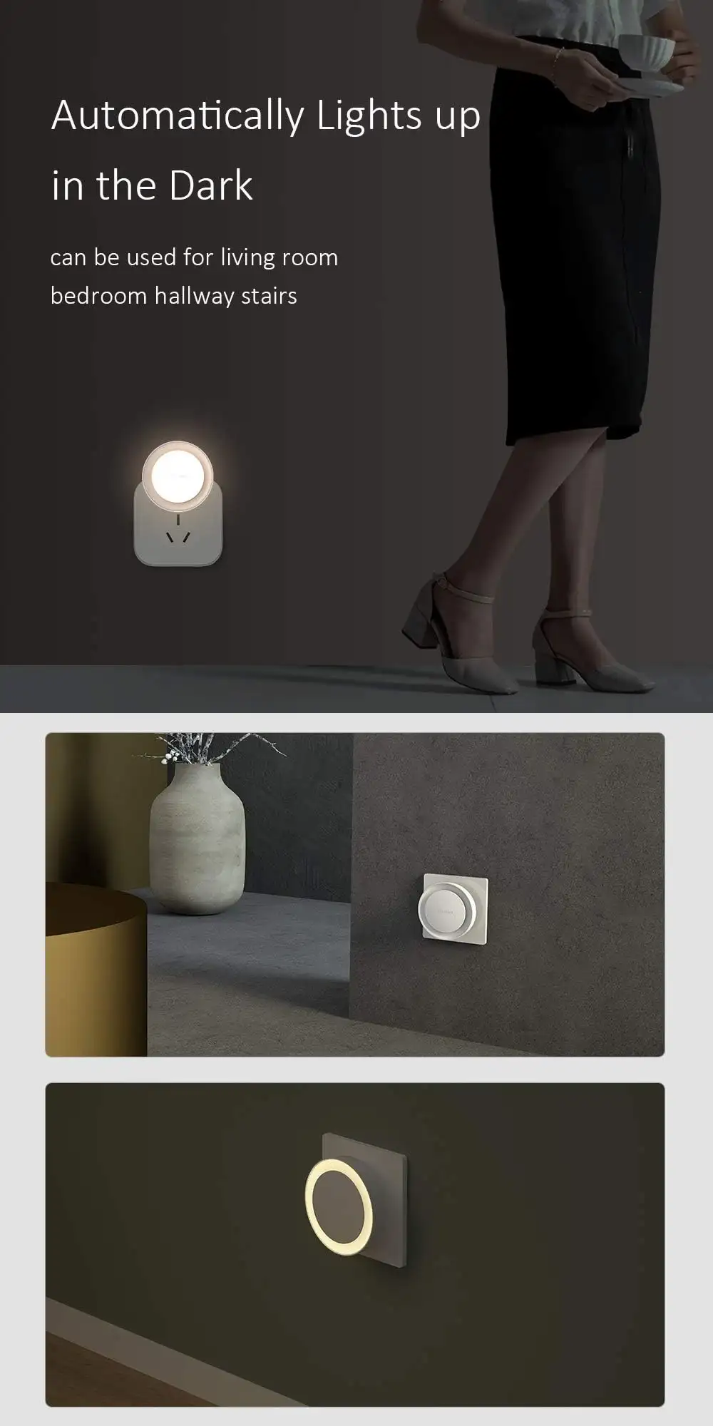 Yeelight Ylyd11Yl Plug-In Leds Night Light Warm White