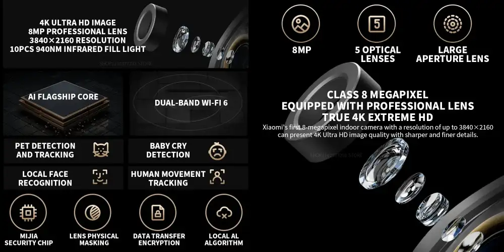 Xiaomi Smart Camera C700 4K Ultra Low Light Full-color

