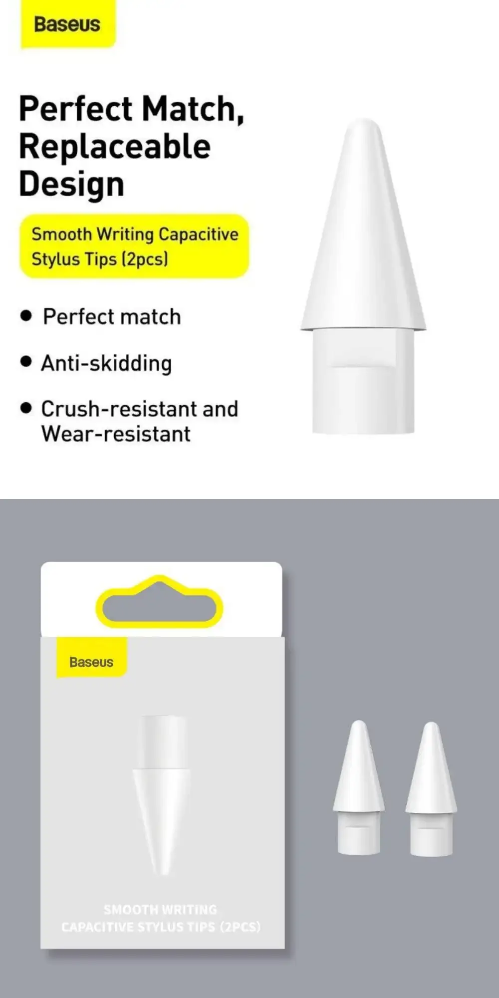 Baseus Smooth Writing Capacitive Stylus Tips 2PCs