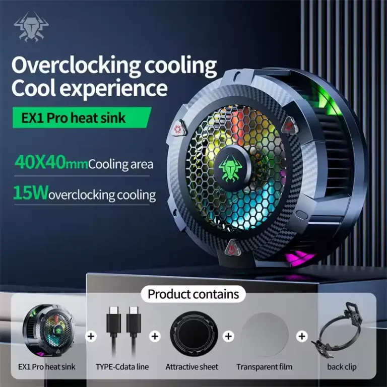 Plextone EX1 Pro RGB Magnetic Portable Mobile Phone Tablet ICE Cooler