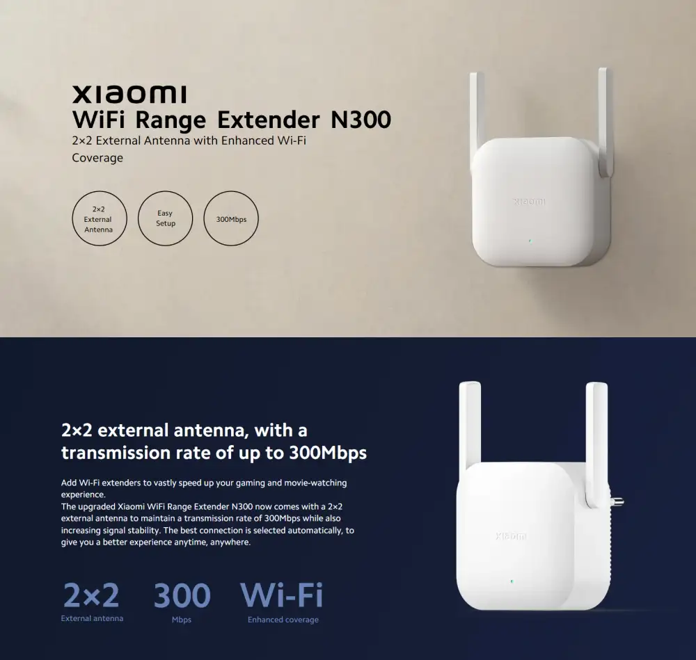 Xiaomi RD10M N300 300MBPS Wi-Fi Range Extender