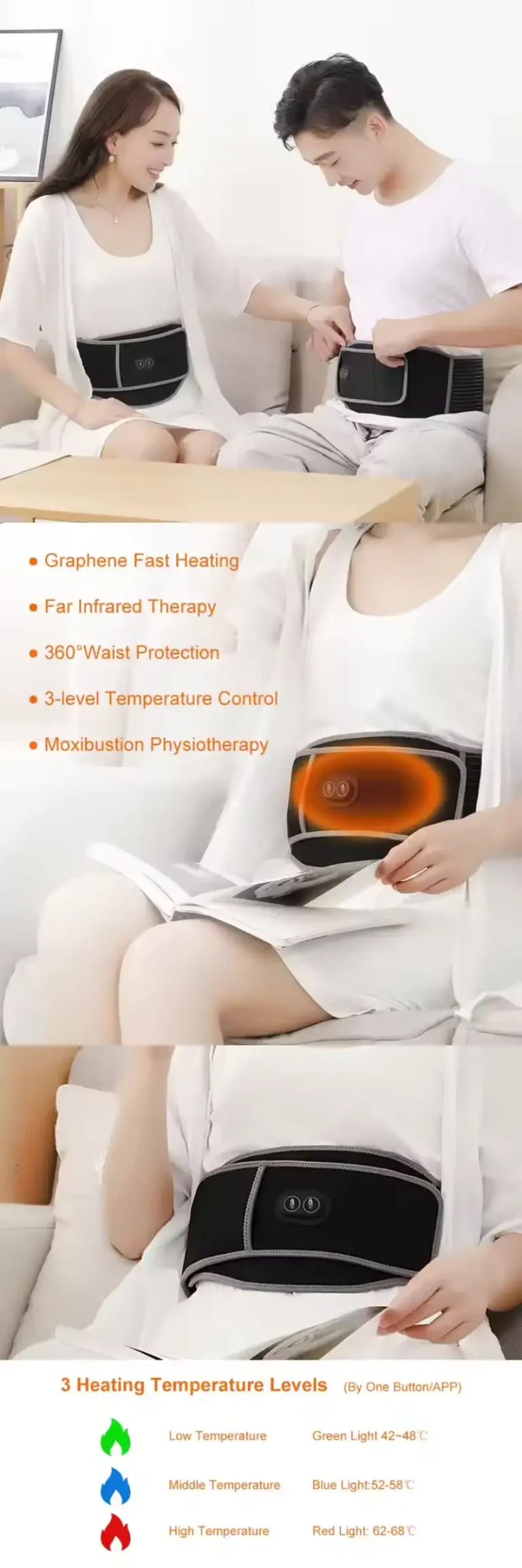 Xiaomi KULAX U20 Graphene Heating Belt Temperature Control
