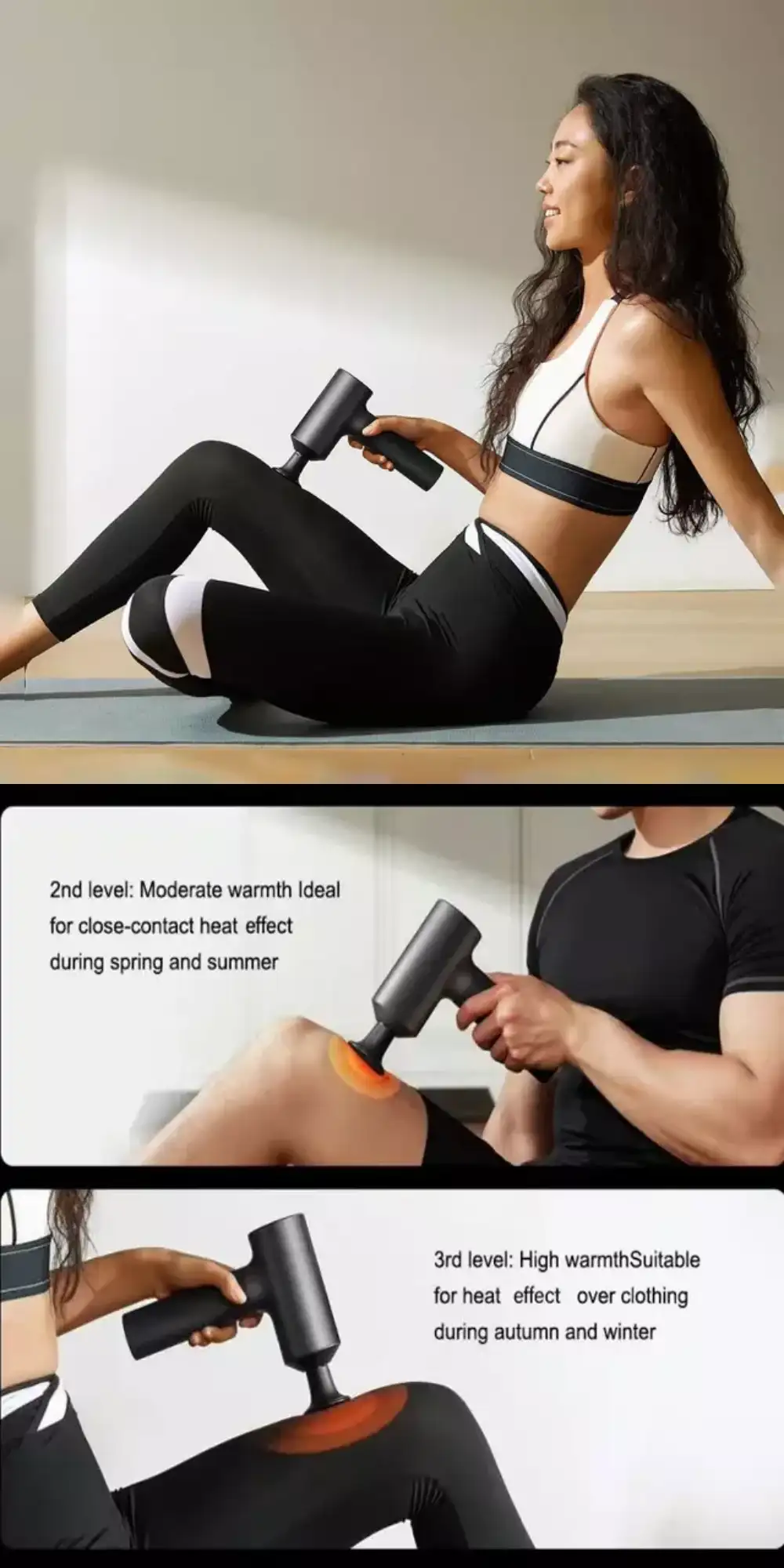 Xiaomi Mijia Fascia Gun 2 Dual Mode 3 Gear Hot Pack Mode Massage Gun