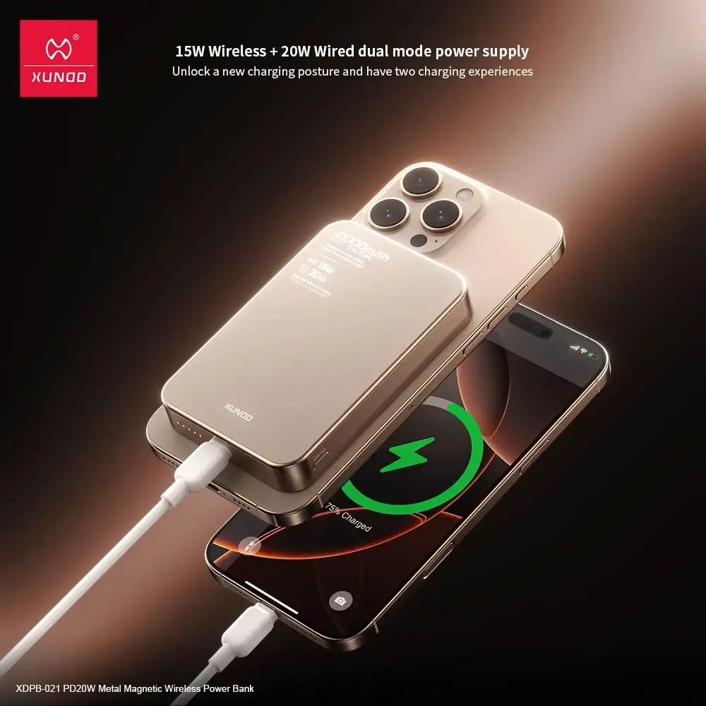 Xundd XDPB-021 10000mAh Magnetic Wireless Power Bank