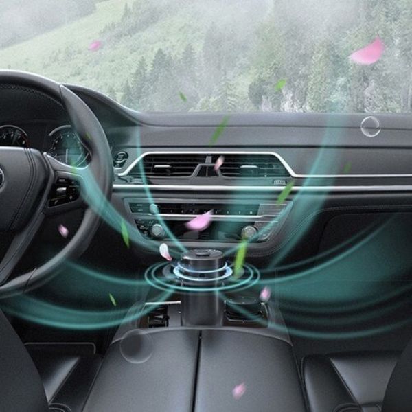BASEUS Ripple Car Cup Holder with Air Freshener -Black