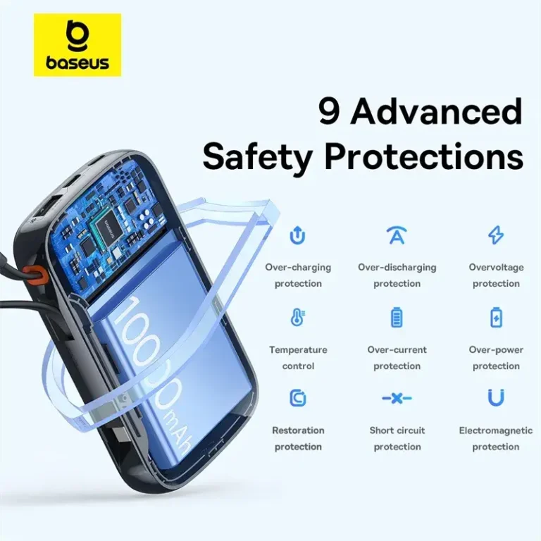 Baseus QPOW Pro Plus Power Bank 20000mAh 22.5W With Built-in Type-c Cable