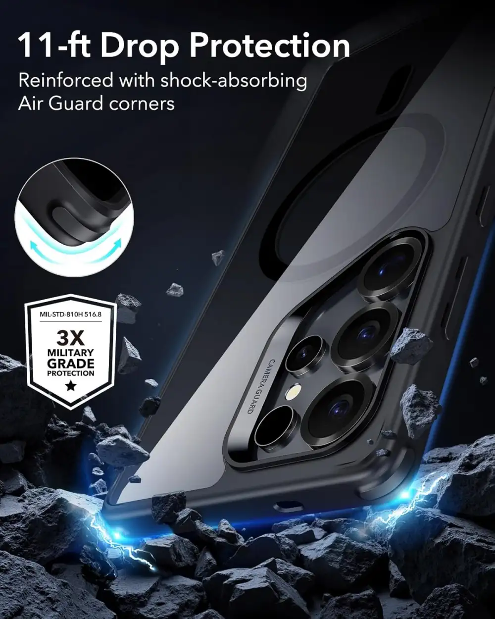 ESR Galaxy S25 Ultra Classic Hybrid Case (HaloLock)