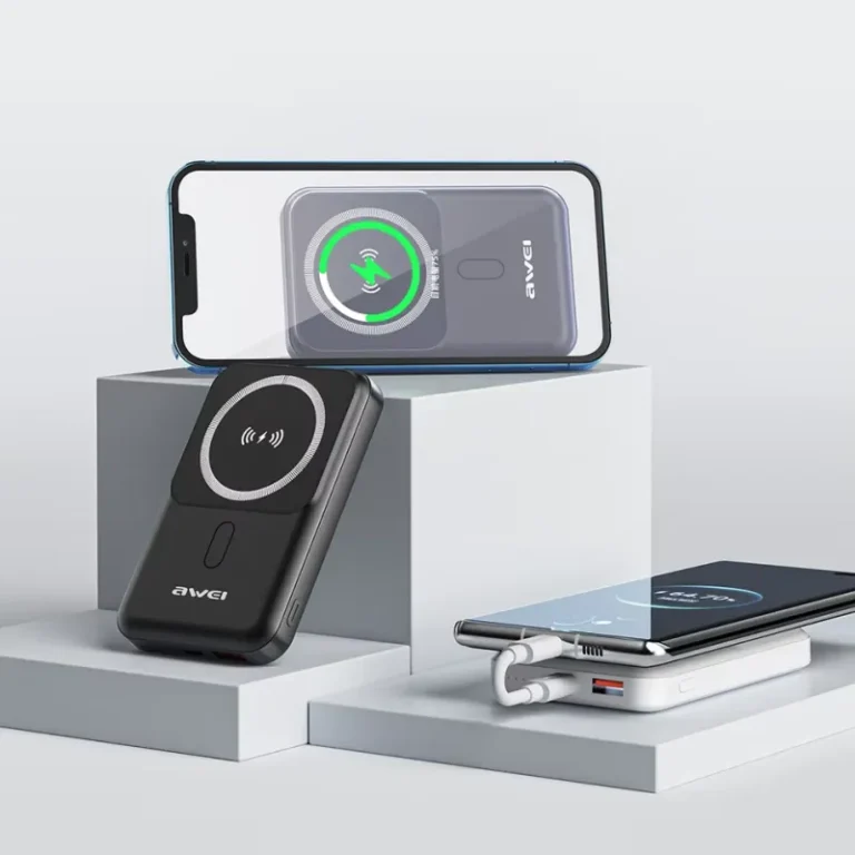 AWEI P139K 10000mAh Fast Charging 22.5W Power Bank 15W Wireless Magnetic With Stand