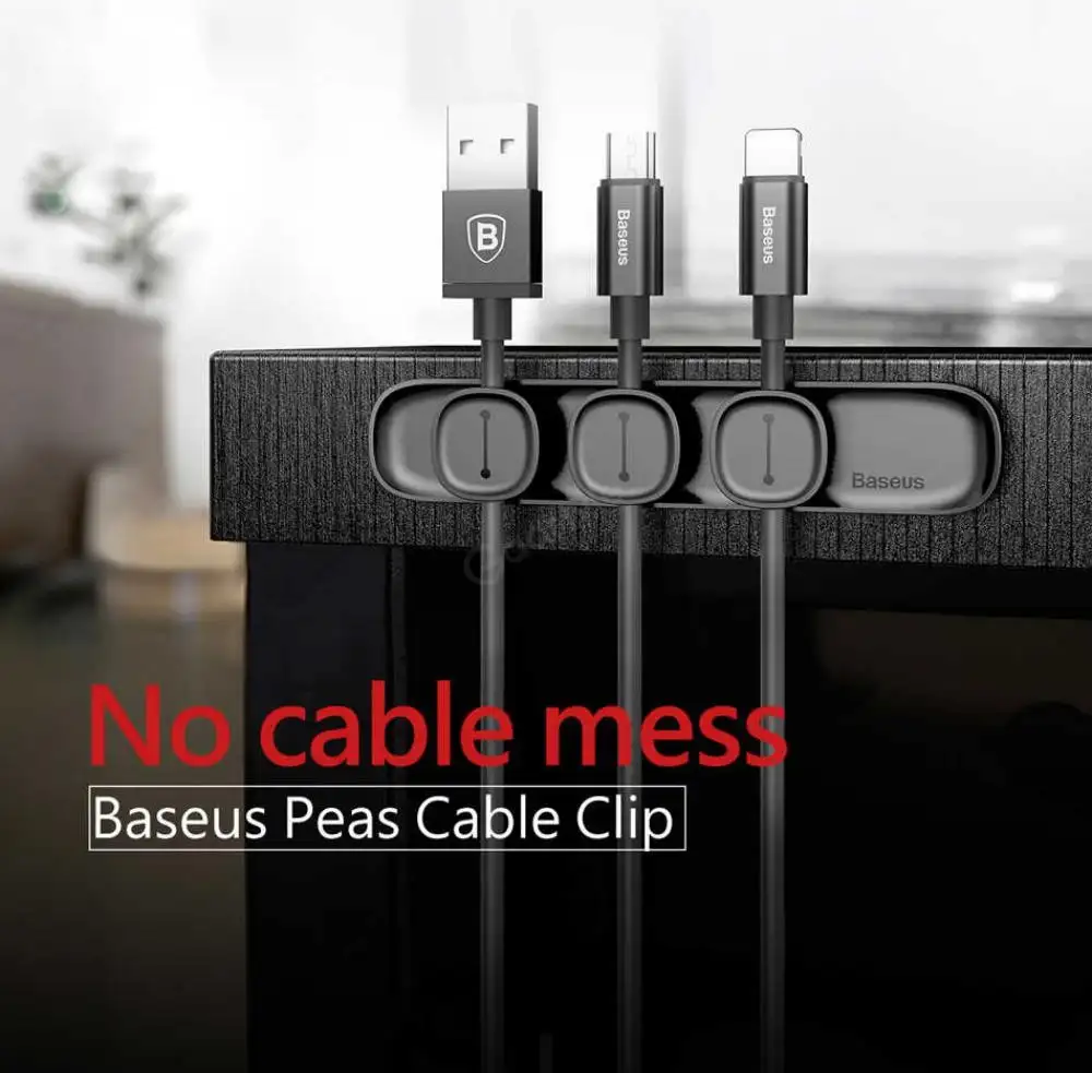 Baseus Peas Magnetic Cable Clip Wire Organizer Clip Holder