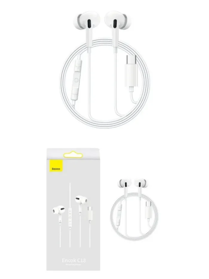 Baseus Enock C18 Wired Earphones Type C