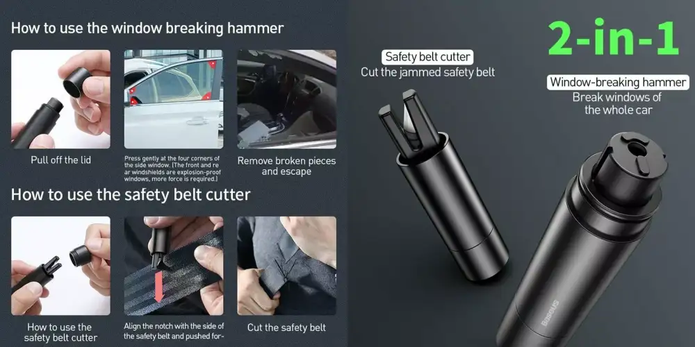 Baseus Sharp Tool Safety Hammer Car Safety