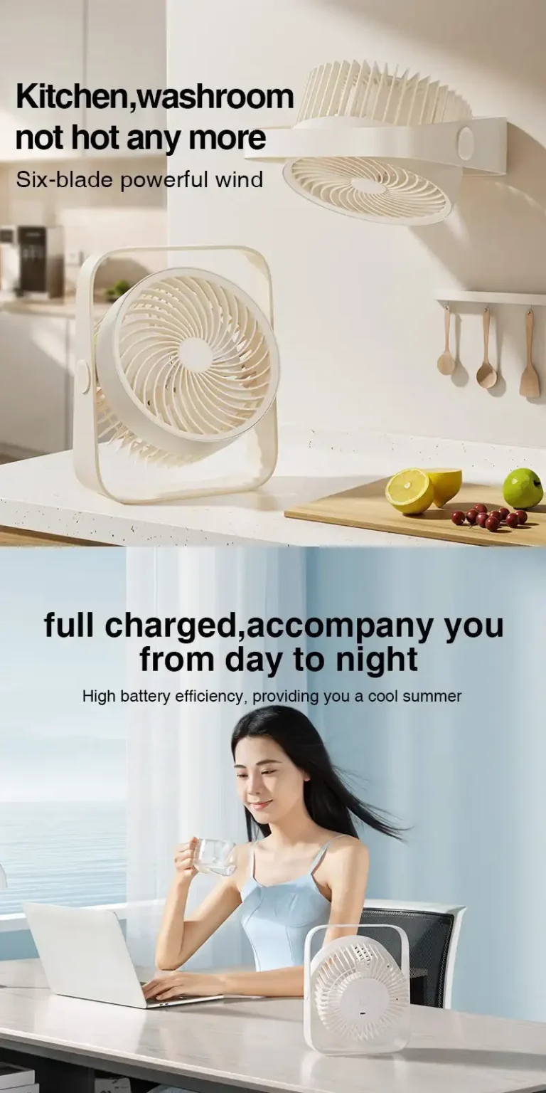 RTAKO D06 Desktop Dual-Layer Circulating Fan