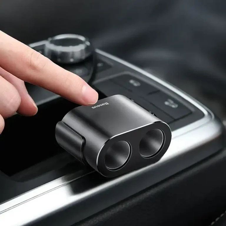 Baseus Car Charger Splitter 2x USB 3.1A 17W + 2x Cigarette Lighter Socket 80W black (CRDYQ-01)