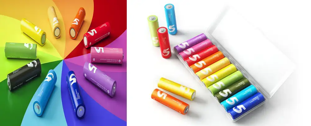 Xiaomi Z15 AA Alkaline Rainbow Heavy Duty Battery 10pcs