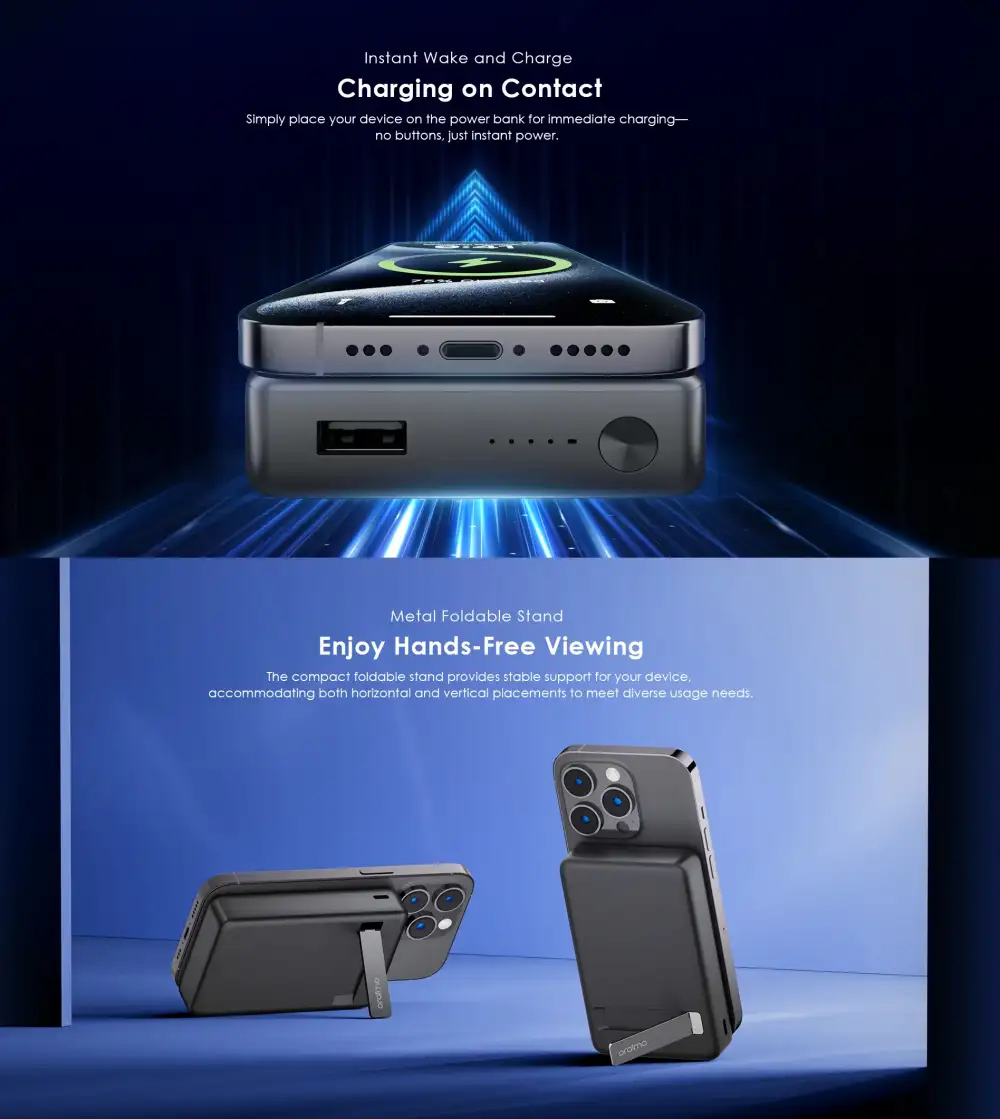 Oraimo MagPower 15 10000mAh Wireless and Wired Power Bank