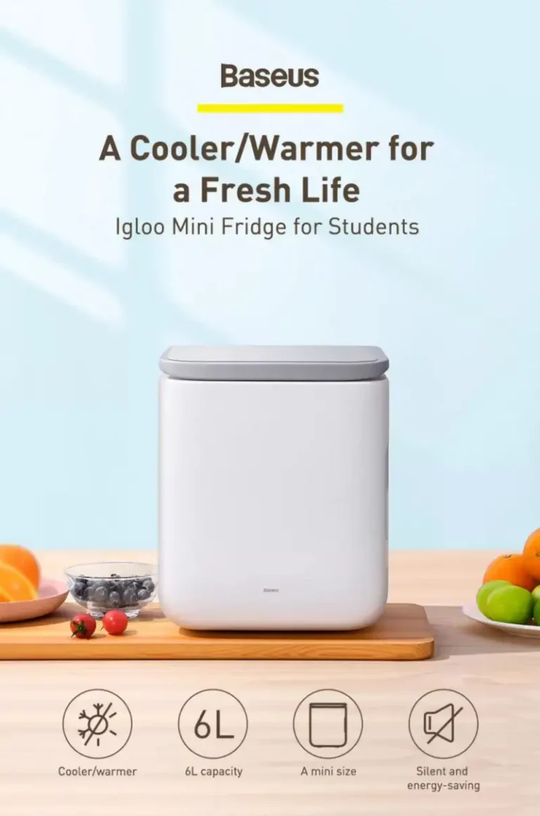 BASEUS ACXBW-A02 Mini refrigerator Igloo heating function 6L 230V white