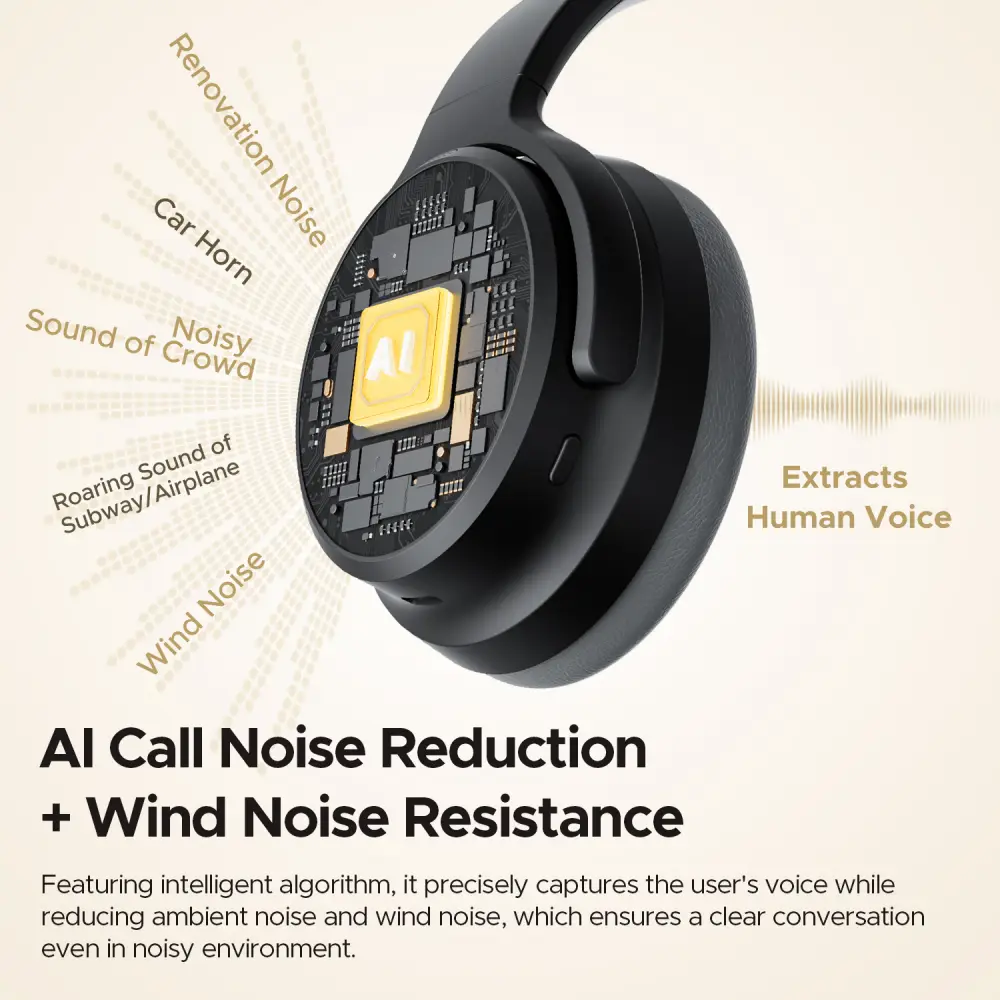 SoundPeats Space Pro -47dB Active Noise Canceling Headphones LDAC