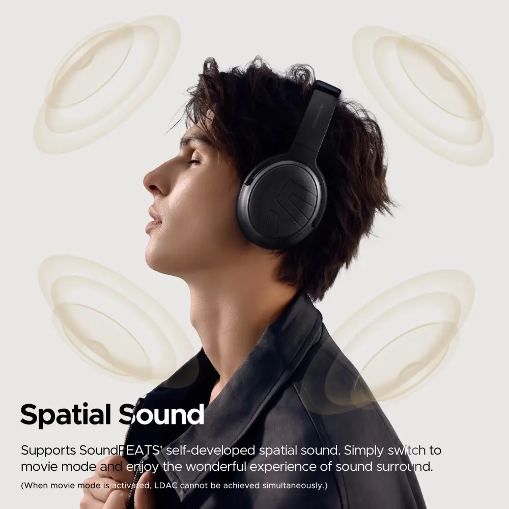 SoundPeats Space Pro -47dB Active Noise Canceling Headphones LDAC