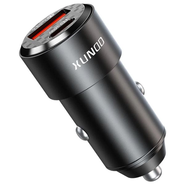 XUNDD XDCH-067 Type-C + USB Phone Fast Charging Adapter Aluminum Alloy Car Charger XUNDD XDCH-067 Type-C + USB Phone Fast Charging Adapter Aluminum Alloy Car Charger