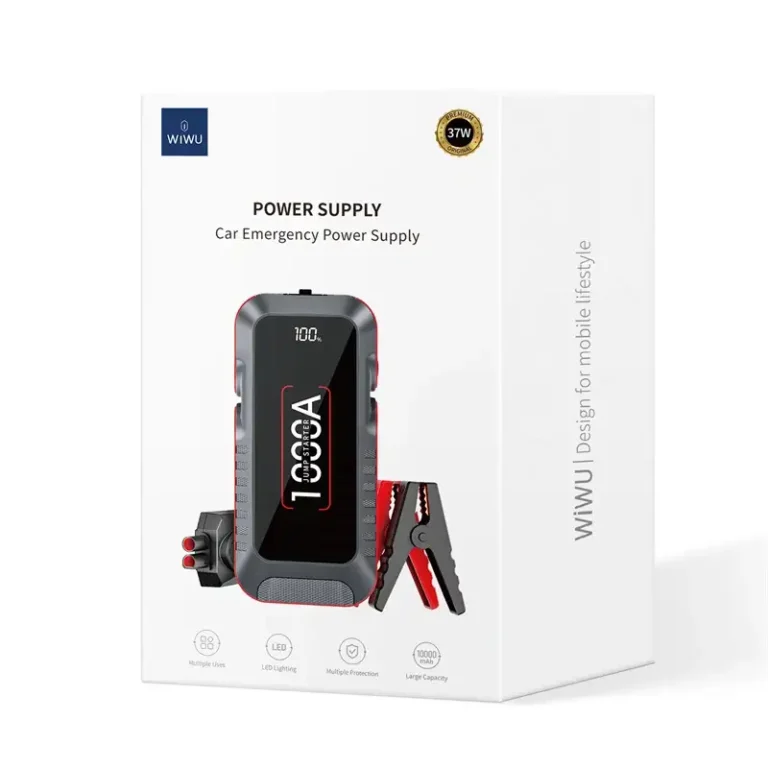 WiWU 1000A Car Power Inverter 12V Multi Function USB Jump Starter JS001