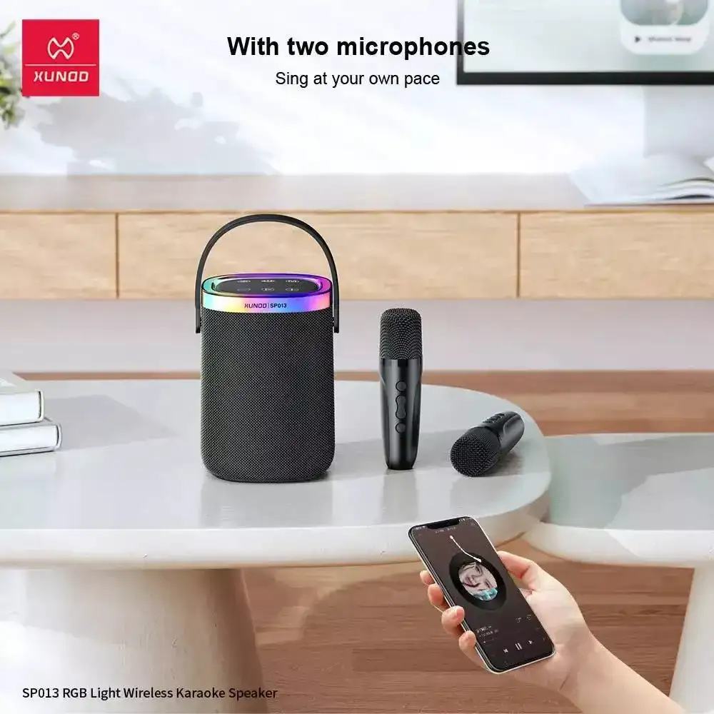 XUNDD SP013 RGB Light Wireless Karaoke Speaker