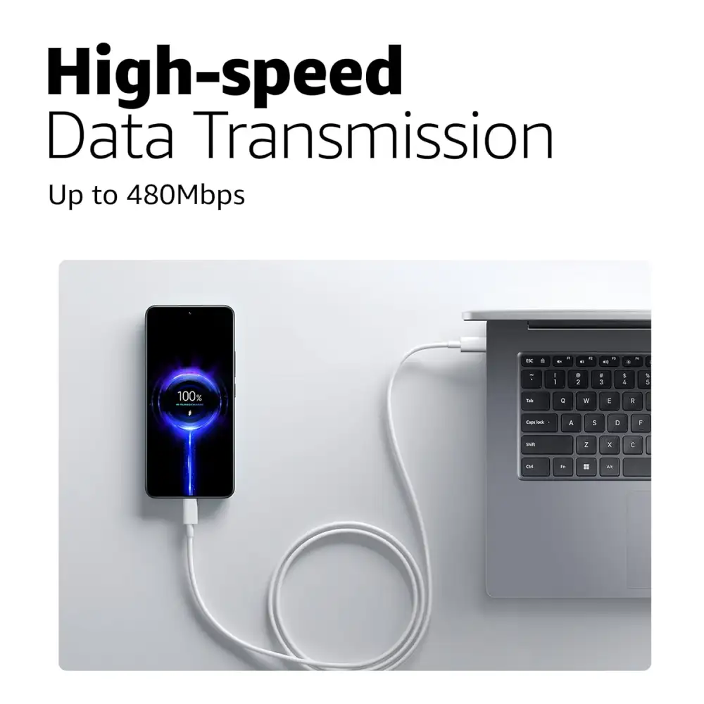 Xiaomi HyperCharge 60W Type C to Type C Braided Cable