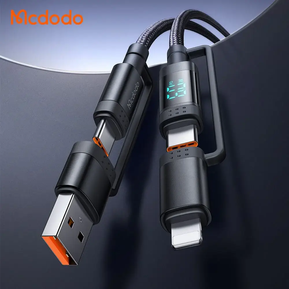 Mcdodo 4 in 1 Charging Cable with LED Watt Display (CA-199)