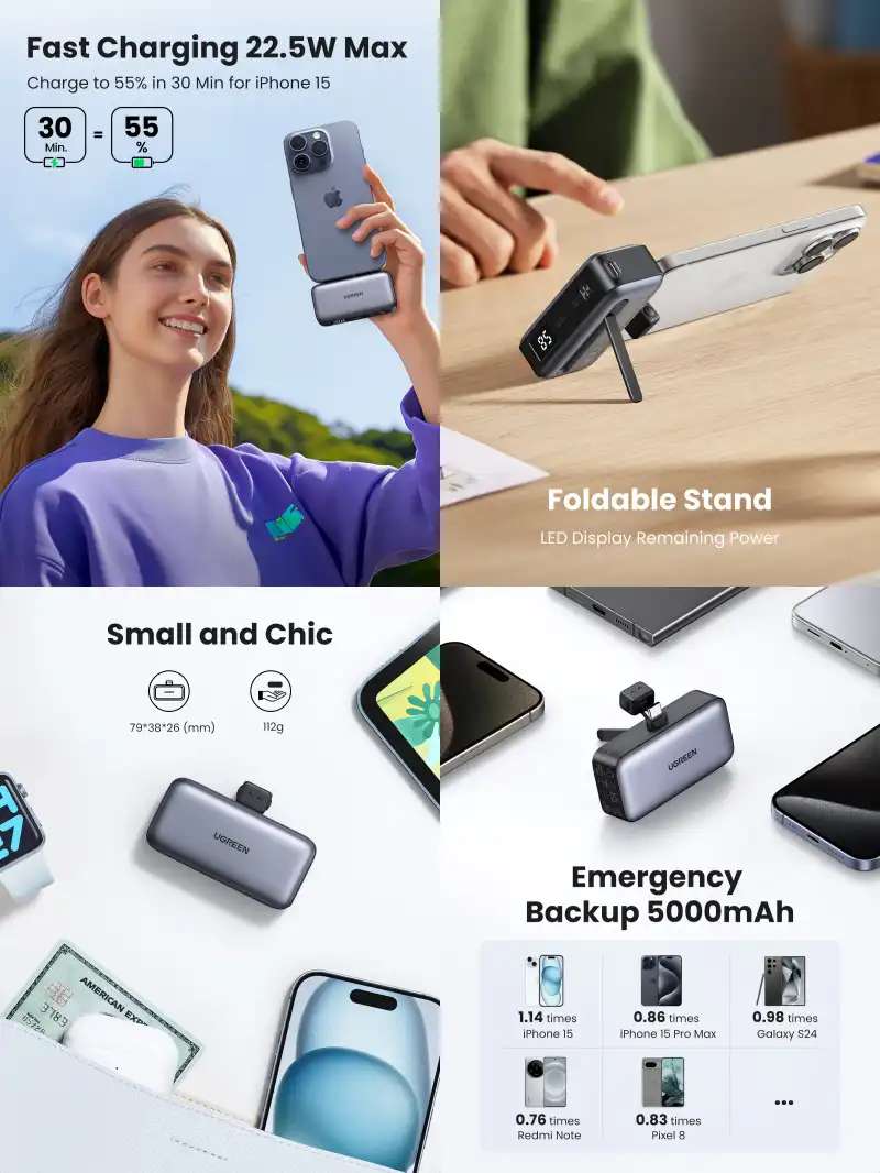 UGREEN PB503 5000mAh 22.5W Power Bank (35338)