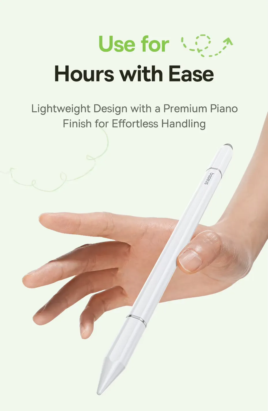 Baseus BS-PS051 3 in 1 Multifunctional Magnetic Stylus Pen For iPad All Tablet Phone Pencil