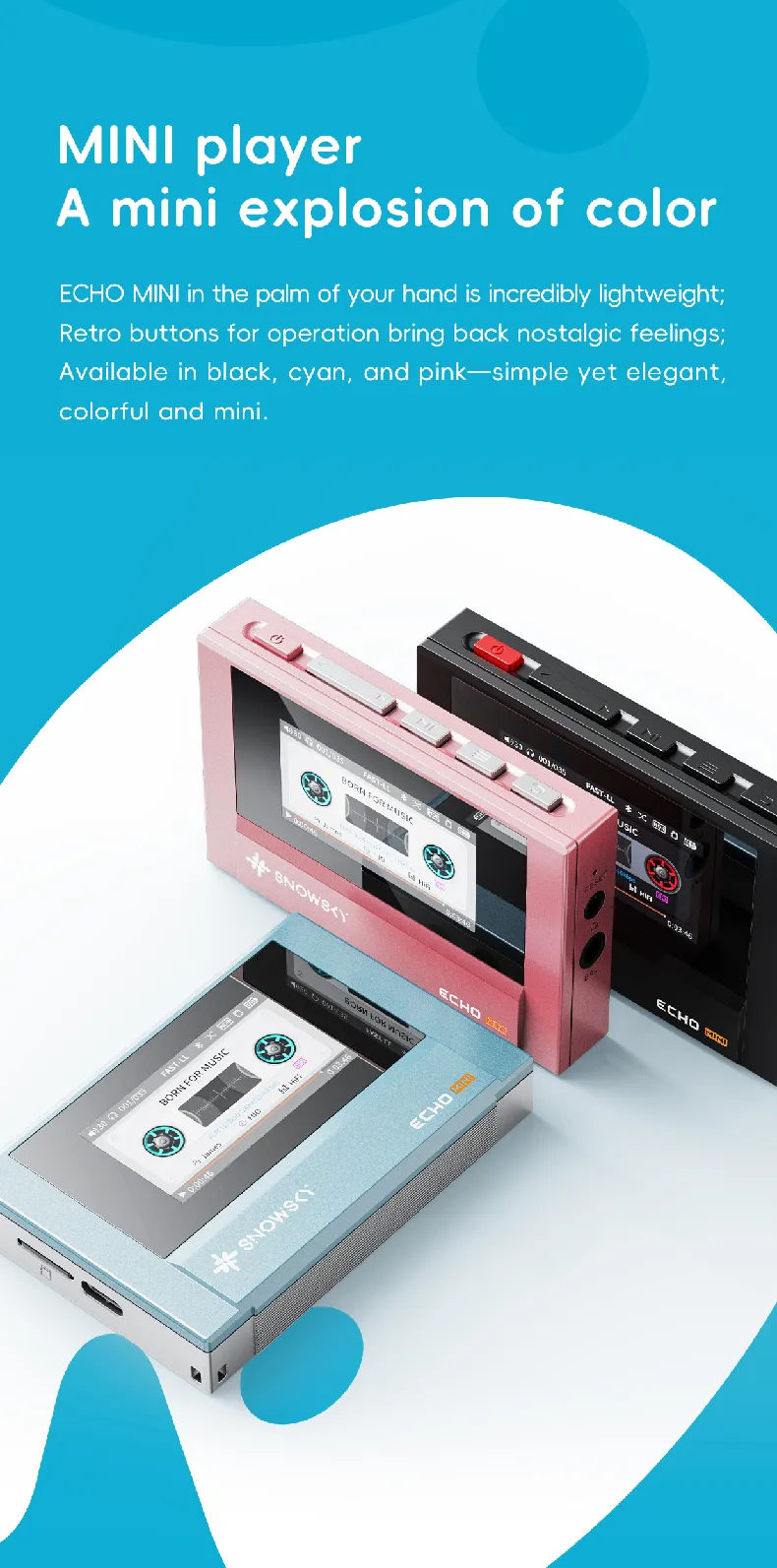 FiiO SNOWSKY Echo Mini Portable Music Player