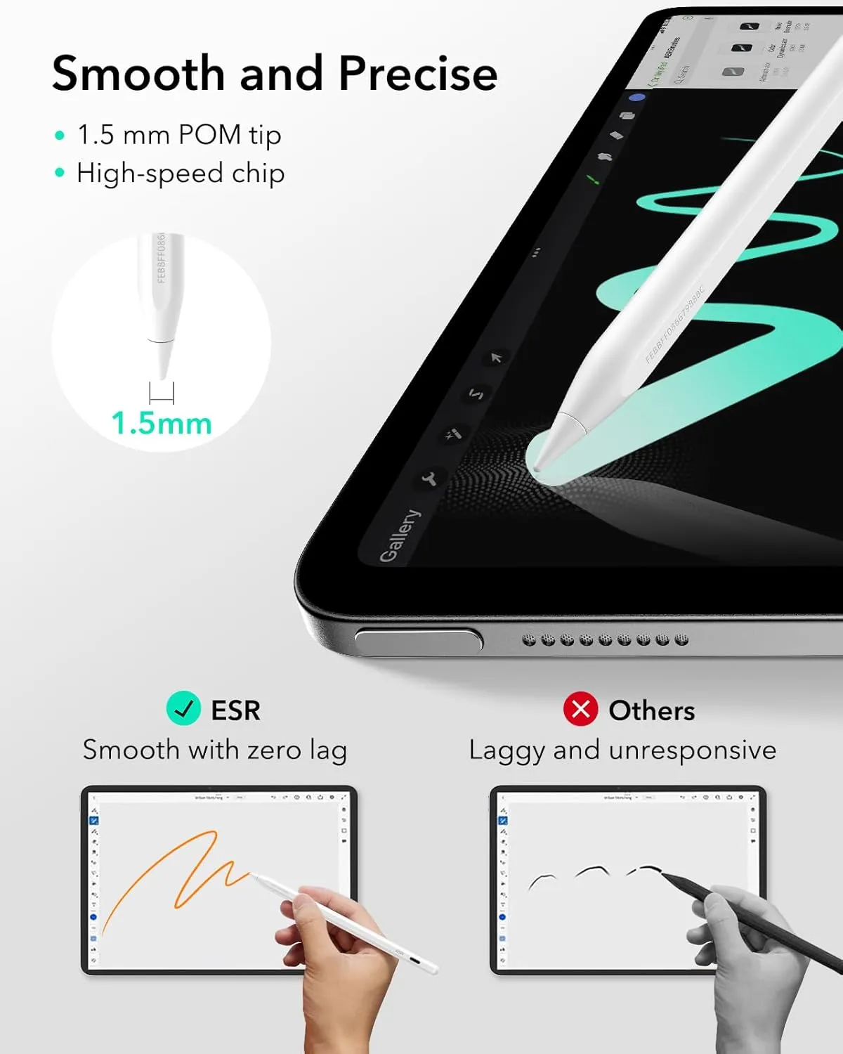 ESR Geo Digital Pencil with Find My Feature for iPad