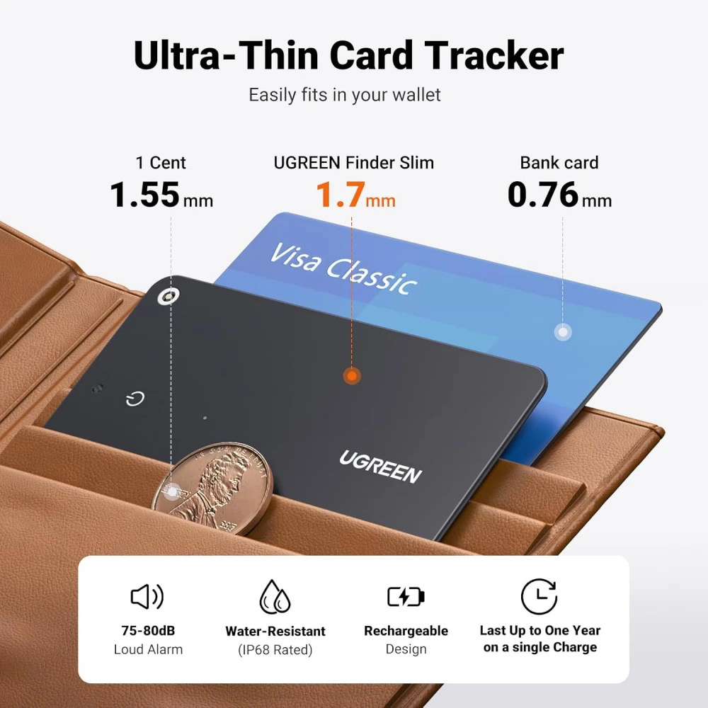 UGREEN FineTrack Compatible with Apple Find My (iOS Only)