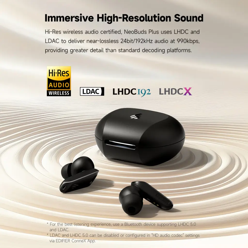 Edifier NeoBuds Plus -48dB Active Noise Cancelling Earbuds