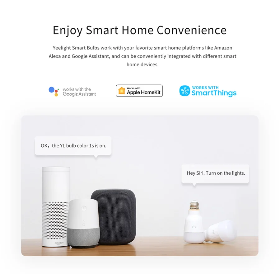Xiaomi Yeelight Smart LED Bulb 1S