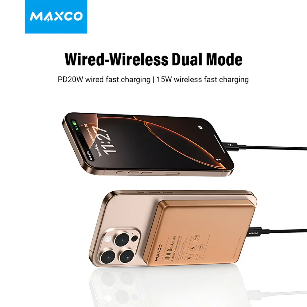 MAXCO MP39 10000mAh Legend 2 Magnetic Wireless Charging Power Bank