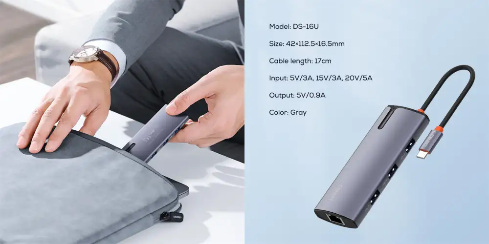 LDNIO DS-16U 6-in-1 Type-C Multifunctional Type-C Hub
