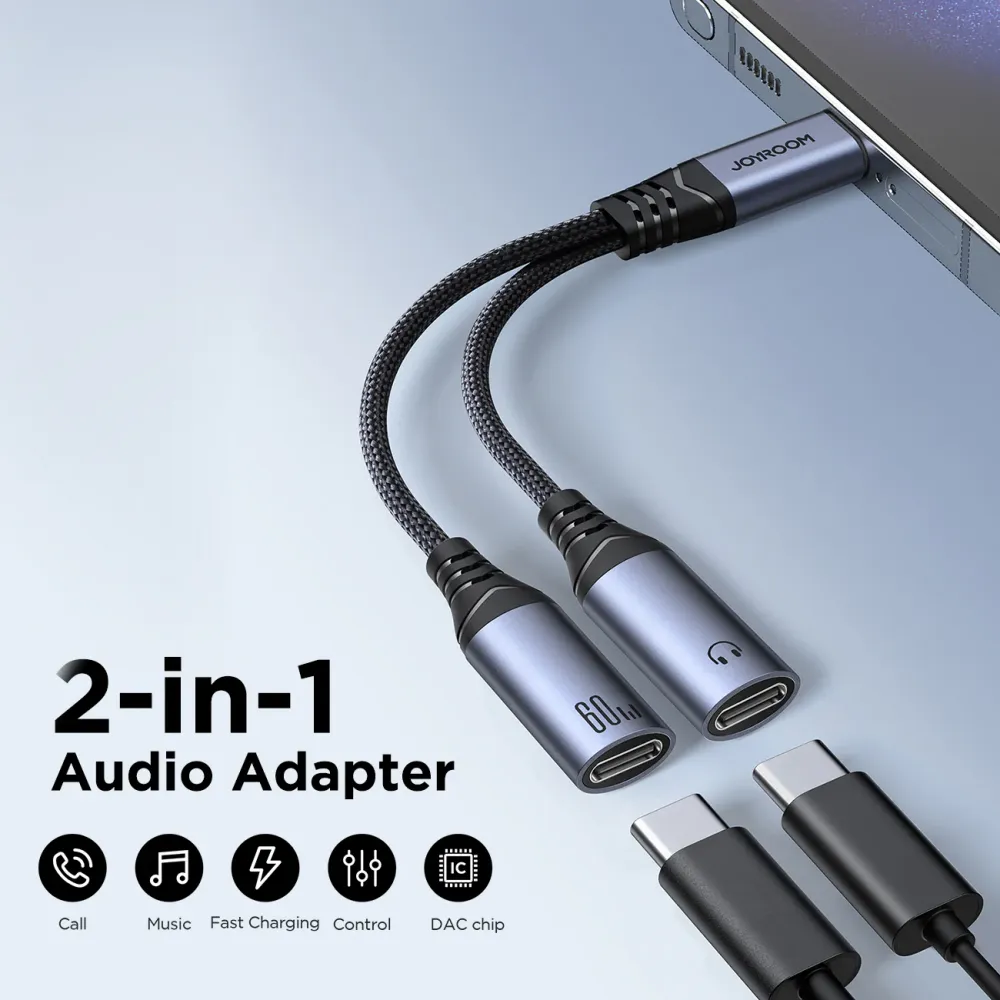 JOYROOM SY C03 2 in 1 Audio Adapter