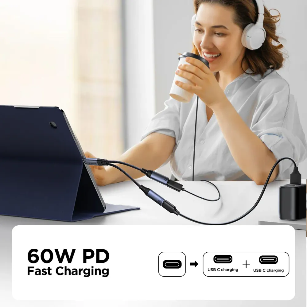 JOYROOM SY C03 2 in 1 Audio Adapter
