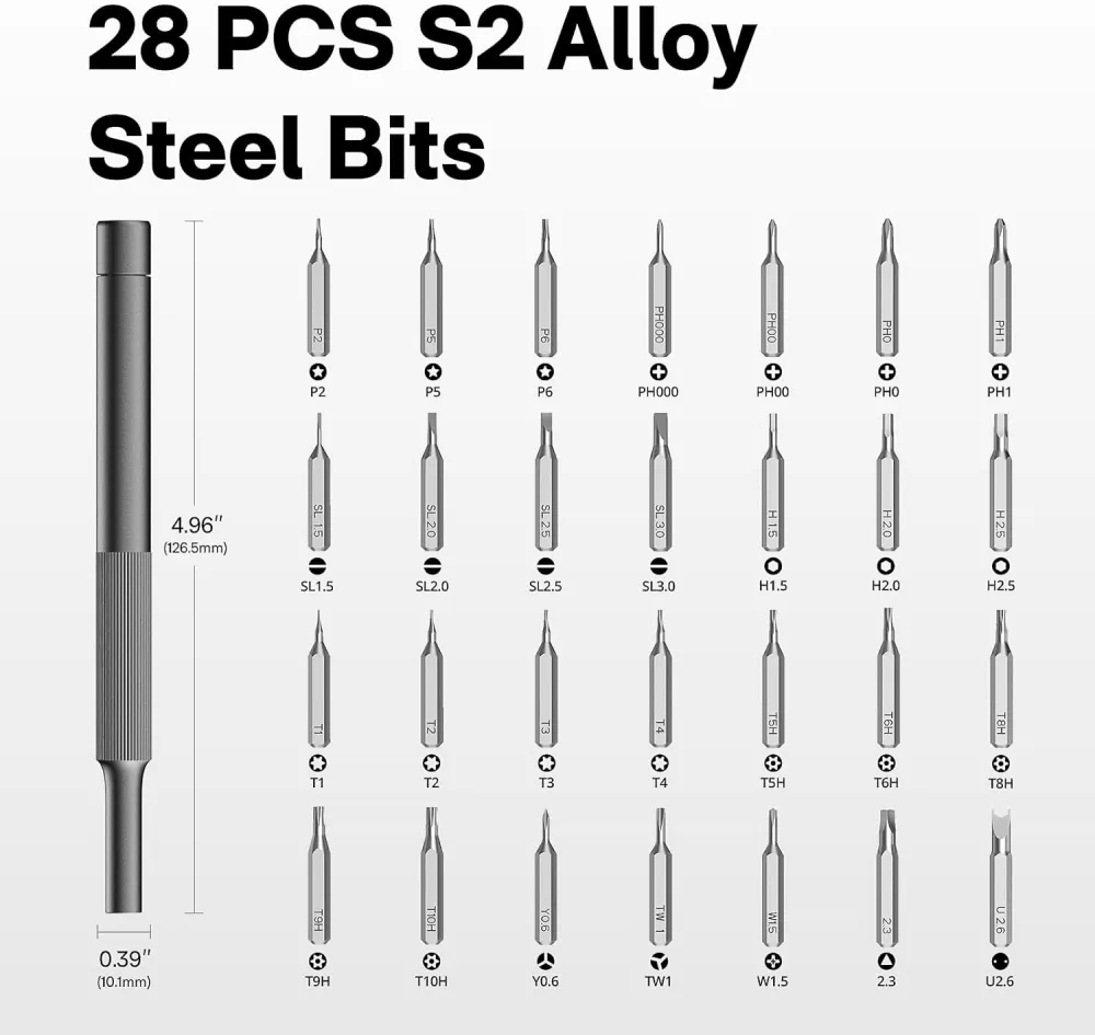 HOTO Precision Screwdriver Set Mini 28 in 1 – QWLSD009