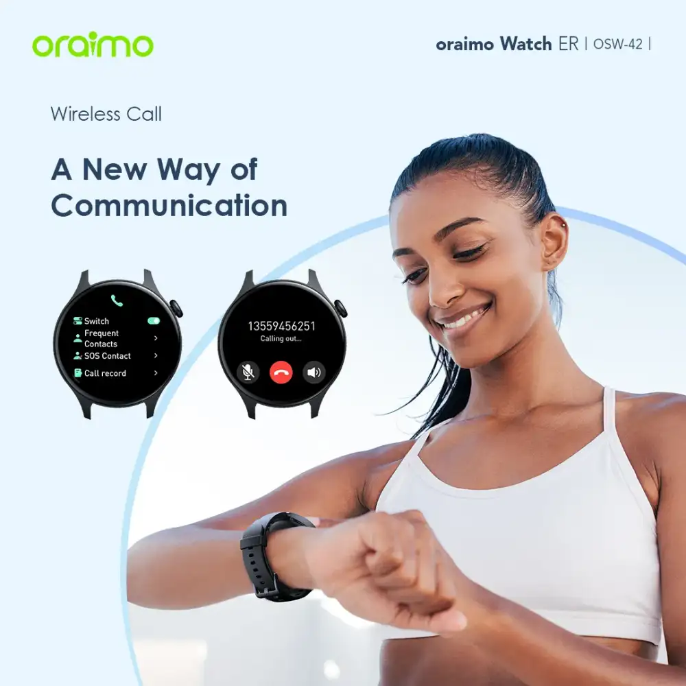 Oraimo Watch ER 1.43” AMOLED IP68 Smart Watch (OSW-42)