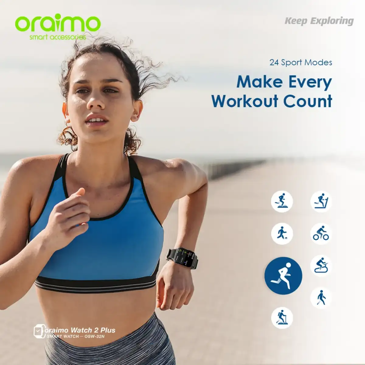 oraimo Watch 2 Pro OSW-32 BT Calling Smart Watch