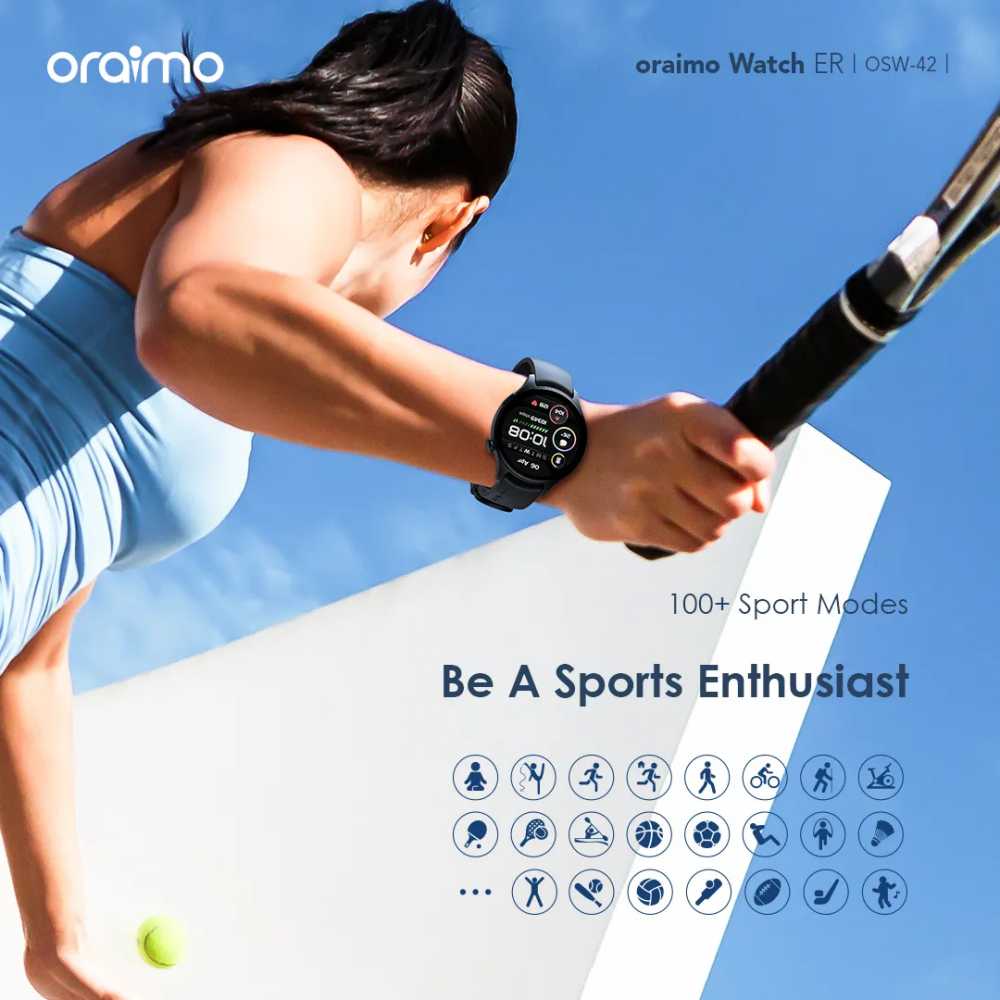 Oraimo Watch ER 1.43” AMOLED IP68 Smart Watch (OSW-42)