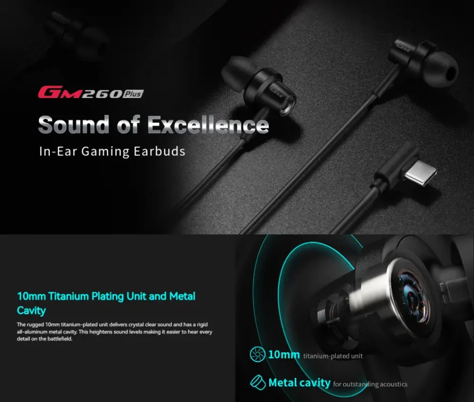 Edifier GM260 Plus In-Ear Gaming Earphones Type C
