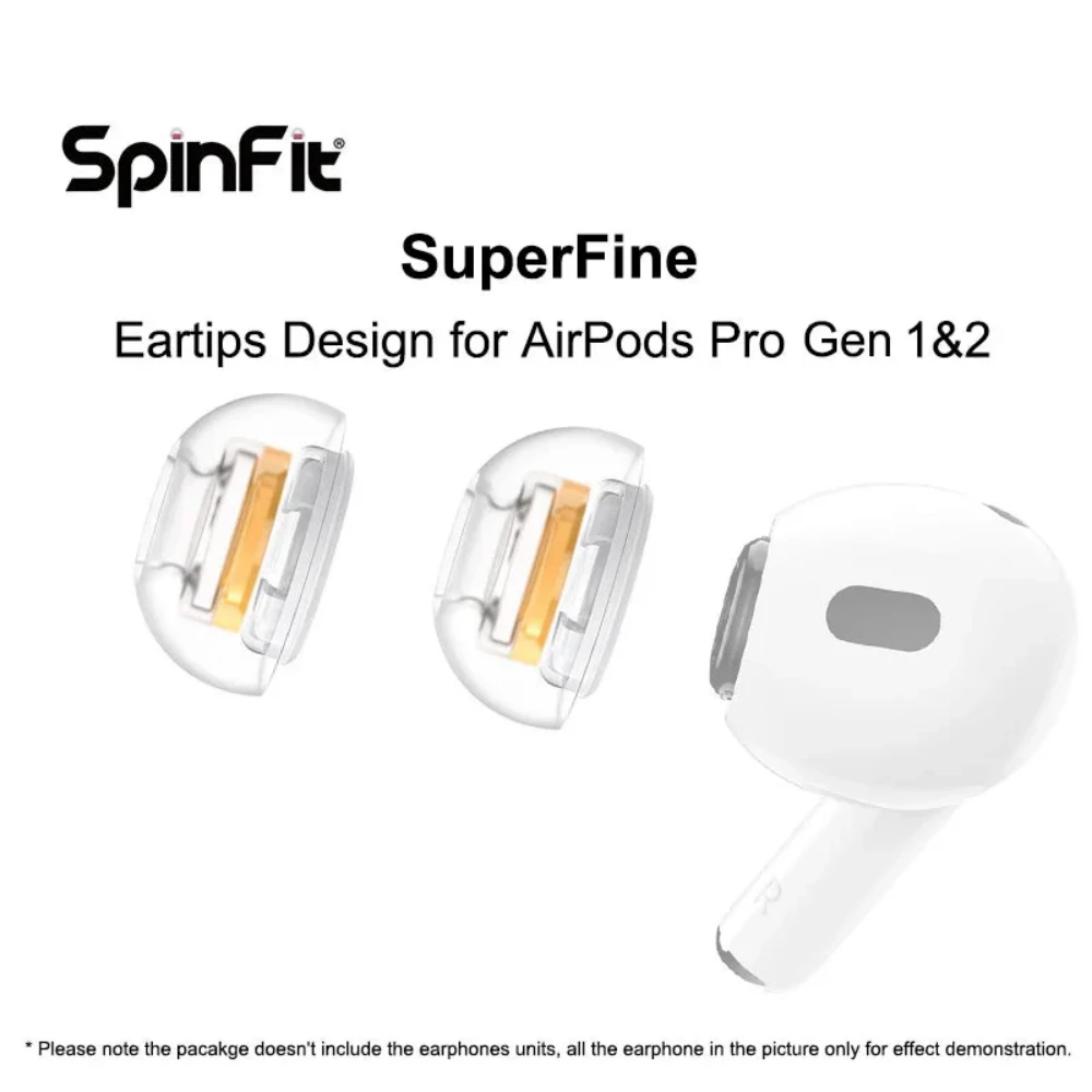 Spinfit SuperFine Silicone Eartips for AirPods Pro Gen 1 & 2