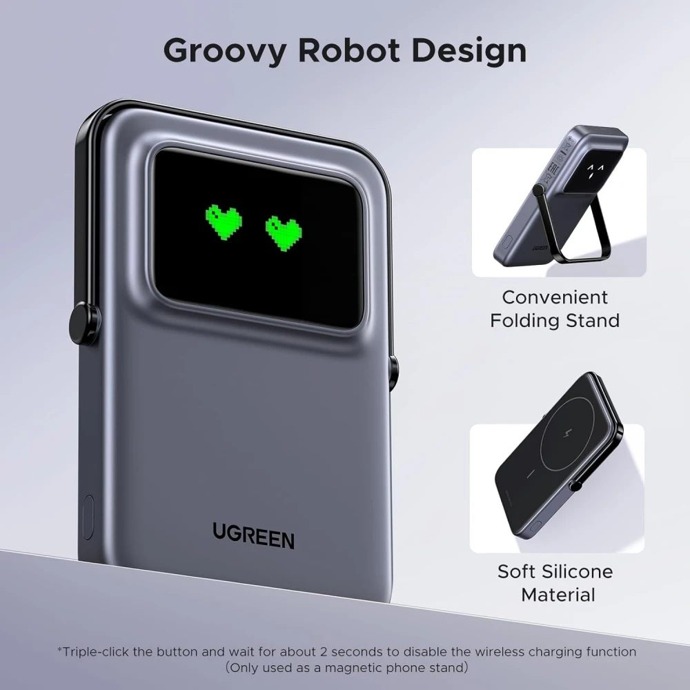 UGREEN PB571 (35605B) 20W 5000mAh Magnetic Wireless Power Bank