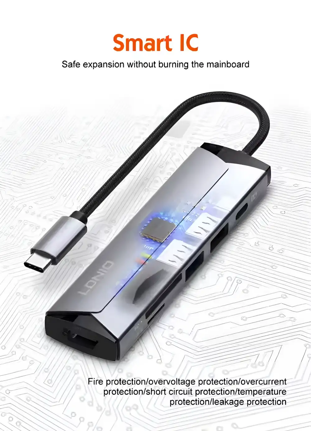 LDNIO DS-56H PD100W 5 in 1 Docking Station Data Hub
