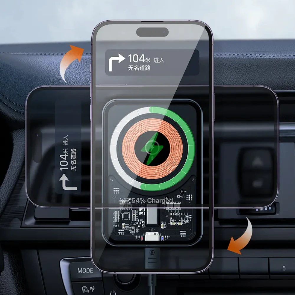 RECCI Mars RHO-C31 15W Wireless Charging Car Holder