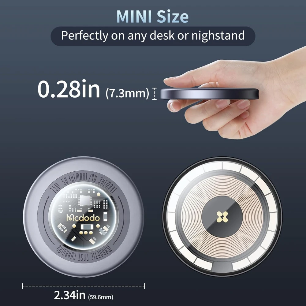 MCDODO CH233 MAGNETIC FAST WIRELESS CHARGER